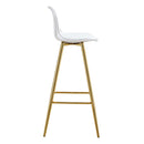 Stylish Upholstered Bar Chairs With Metal Leg by Unique Piece Furniture