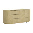 Olivia - Double Dresser With 6 Drawers - Oak by HouseOfZazla