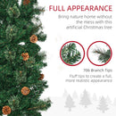HOMCOM 7.5 Foot Pencil Artificial Christmas Tree