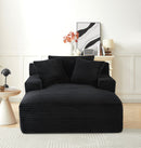 Cloudline - Oversized Chaise Lounge, Modern Comfy Couch With Full Foam Cushioning, Cozy Sleeper Sofabed by HouseOfZazla