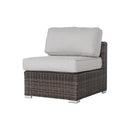 Wicker Outdoor Lounge Set With Cushions And Fire Pit