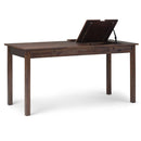 Monroe - Desk - Distressed Charcoal Brown