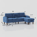 3 Seater Convertible Combination L Shaped Sofa With Footstools With Storage by Unique Piece Furniture