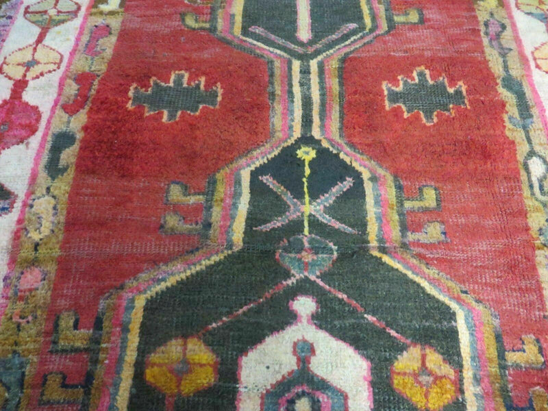 4' X 8' Antique Handmade Turkish Caucasian Kazak Design Wool Rug Veg Dyes Nice