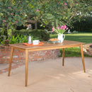 Outdoor Dining Table With Frame - Teak by HouseOfZazla