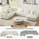 Oversized Sectional Sofa U - Shaped Sofa Couch Modern Sofa Upholstered In Soft With A Chaise Lounge For Living Room by HouseOfZazla