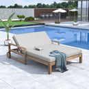 TREXM 1-Piece Farmhouse Wooden Outdoor Sunbed for 2 People by HouseOfZazla