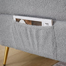 Modern Teddy Upholstered Accent Loveseat Sofa