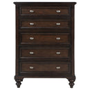 Andover 5-drawer Chest of Drawers Dark Oak