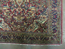 3' 5" X 5' Antique Handmade Indian Agra Fine Weave Wool Rug Organic dye Nice