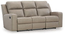 Lavenhorne - Rec Sofa W/Drop Down Table - Pebble by Unique Piece Furniture