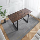 Square Extendable Dining Table With Metal Legs by Unique Piece Furniture