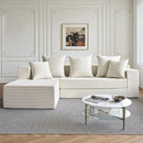 106.5" Convertible L-Shaped Sectional Sofa Bed