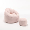 Bedding Bean Bag Sofa Chair High Pressure Foam With Footrest by Unique Piece Furniture