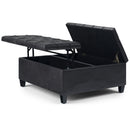Harrison - Upholstered Coffee Table Storage Ottoman by Unique Piece Furniture