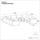 Jasmine - Handcrafted Sectional Sofa by HouseOfZazla