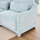 Elegant Sofa With Ergonomic Design And Lumbar Pillows by HouseOfZazla