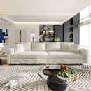 Deep Seat Convertible Sofa With Soft Pillows And Ottomans by HouseOfZazla