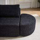 V-Shaped Modular Sofa Set in Chenille Fabric