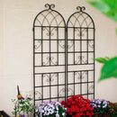 Metal Garden Rustproof Trellis For Climbing Plants Outdoor Flower Support by Unique Piece Furniture