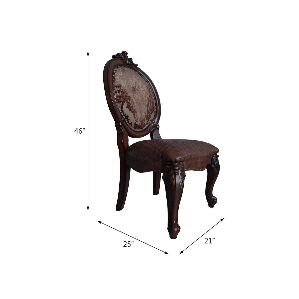 Versailles - Side Chair (Set of 2) - Cherry, photo 3 of 4
