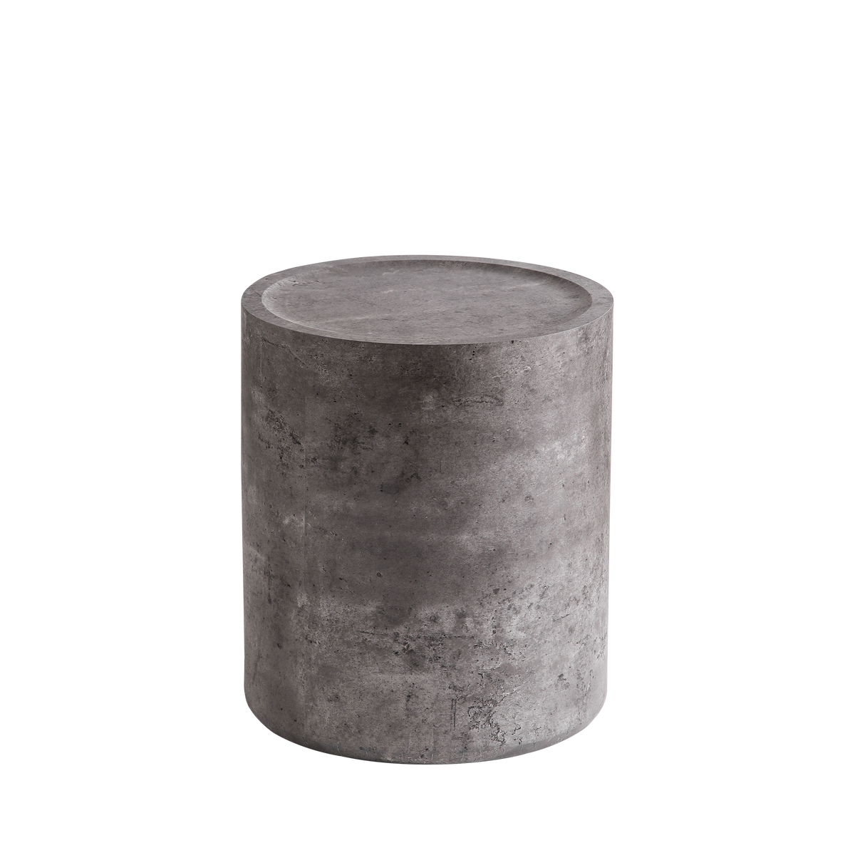 Modern Faux Concrete Round Corner Accent Table, photo 9 of 9