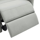 Manual Recliner Swivel Rocking Chair With 8-Point Massage and Heating