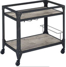 Jorgensen Serving Cart - Rustic Oak / Charcoal by HouseOfZazla