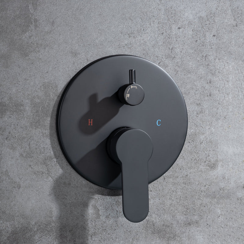 3 Hole Wall Mount Widespread Bathroom Waterfall Bathtub Faucet Mixer Taps with Hand Shower