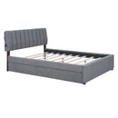 Upholstered Platform Bed With Trundle by Unique Piece Furniture