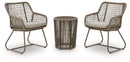 Majors Beach - Outdoor Table And 2 Chairs (Set of 3) - Beige by Unique Piece Furniture