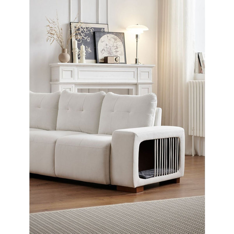 3 Seater Sofa Couch for Living Room,89" Modern Couches for Small Space,cat nest sofa,for cat friendly,Comfy Couch With Waterproof and cat scratch resistant fabric