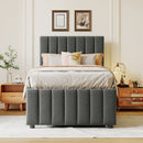 Upholstered Design Platform Bed With Trundle by Unique Piece Furniture
