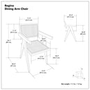 Regina - Handcrafted Dining Armchair (Set of 2) by HouseOfZazla