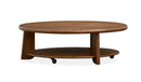 Tanner - Oval Cocktail Table With Casters - Tawny Brown by Unique Piece Furniture