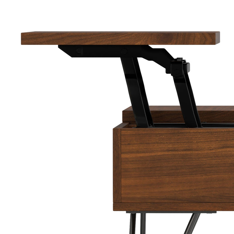 Hunter - Square Lift Top Coffee Table - Walnut, photo 4 of 8