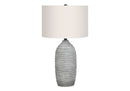Lighting, Table Lamp, Resin, Modern - Gray / Cream by HouseOfZazla