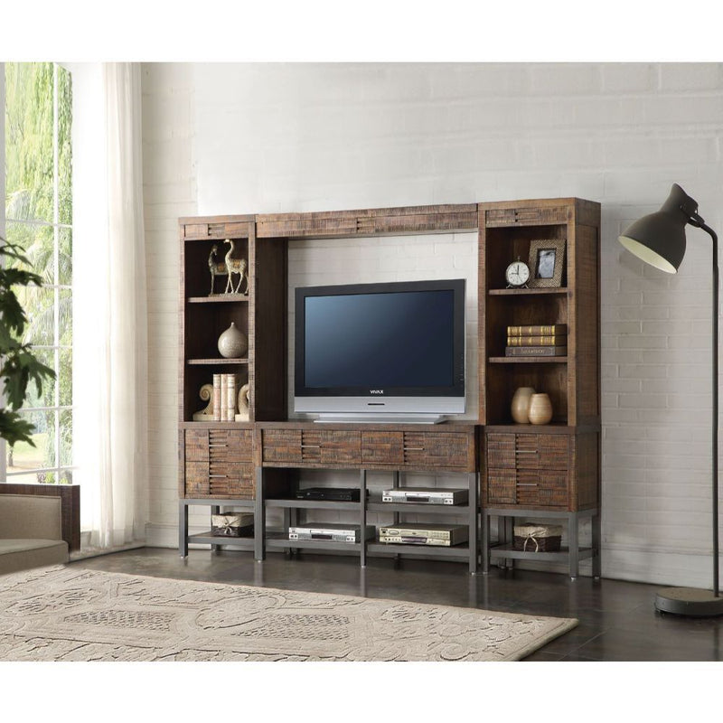 Andria - Entertainment Center - Reclaimed Oak, photo 2 of 4