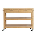 Indoor Multifunctional Bamboo Kitchen Cart by HouseOfZazla