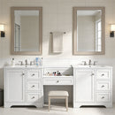 Double Sink Bathroom Vanity With Countertop, 2 Ceramic Sinks, 6 Drawers by HouseOfZazla