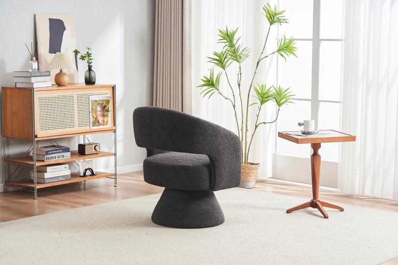 Walker Edison | Teddy Swivel Accent Chair Armchair