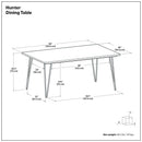 Hunter - Square Tabletop Dining Table by HouseOfZazla