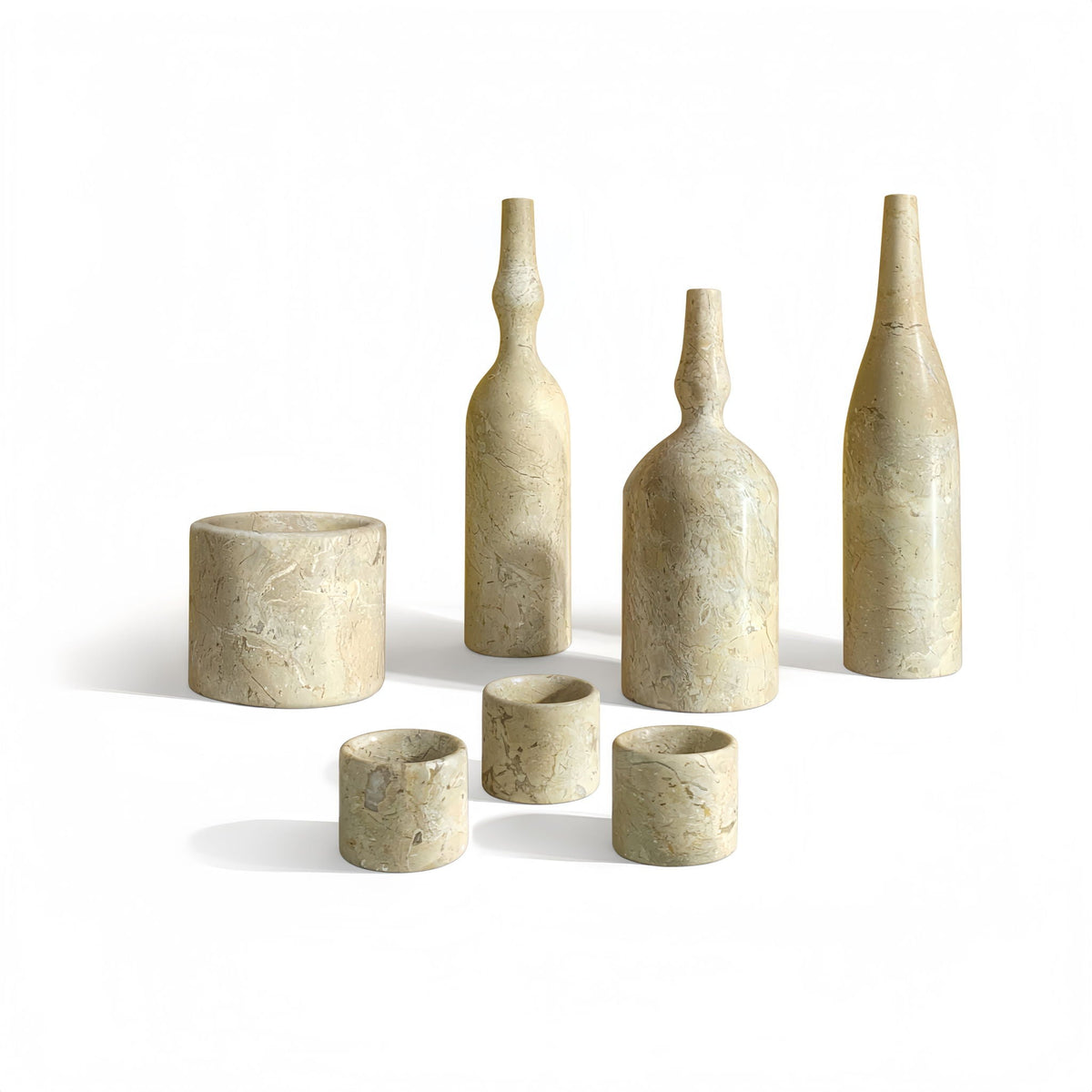 7 Pieces Luxury Natural Marble Living Room Accessories Set, photo 2 of 26