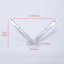 Galvanized V-Bracket For Razor Wire Extension Fence Support - 1 Pair by HouseOfZazla