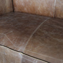 Brancaster Grain Leather Sofa - Brown by HouseOfZazla
