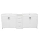Double Sink Bathroom Vanity With Quartz Countertop by HouseOfZazla