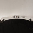 White Scalloped Round Wall Mirror