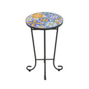 Patio Side Table, Colorful + Black by HouseOfZazla
