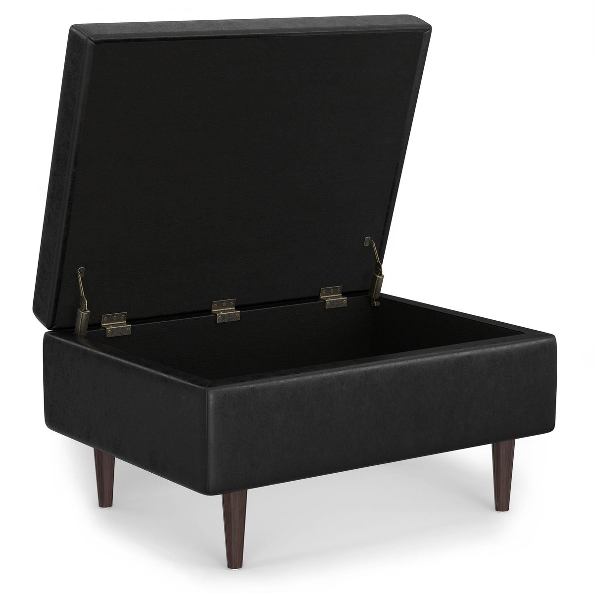Shay - Large Square Coffee Table Storage Ottoman Mid-Century Style, photo 32 of 40
