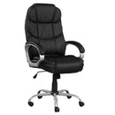 Upholstered Office Chair, Adjustable Height Swivel Chair - Black by HouseOfZazla